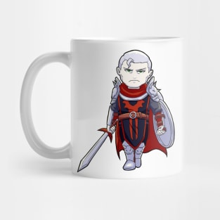 Dark Paladin with Sword and Shield Mug